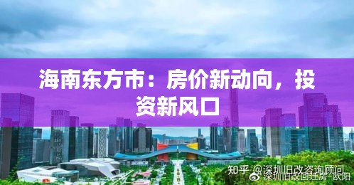 海南东方市：房价新动向，投资新风口