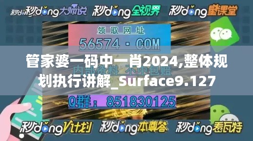 管家婆一码中一肖2024,整体规划执行讲解_Surface9.127