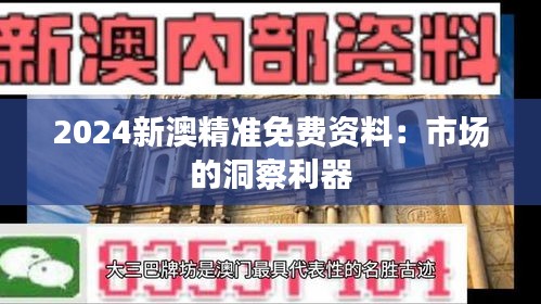 2024新澳精准免费资料：市场的洞察利器