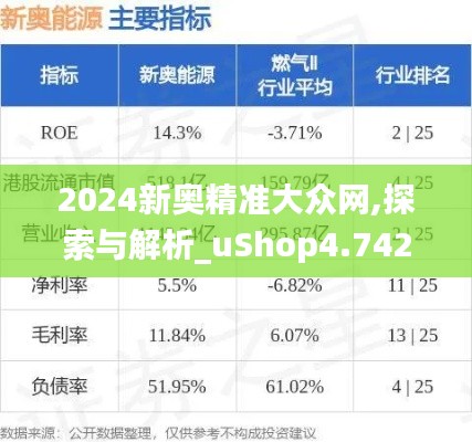 2024新奥精准大众网,探索与解析_uShop4.742