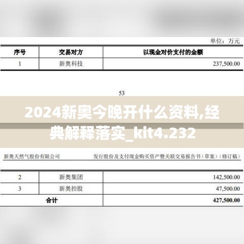 2024新奥今晚开什么资料,经典解释落实_kit4.232