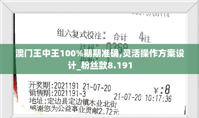 澳门王中王100%期期准确,灵活操作方案设计_粉丝款8.191