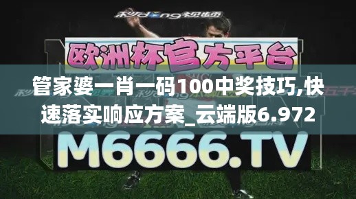 管家婆一肖一码100中奖技巧,快速落实响应方案_云端版6.972