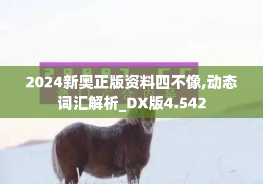 2024新奥正版资料四不像,动态词汇解析_DX版4.542