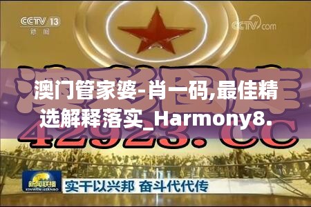 澳门管家婆-肖一码,最佳精选解释落实_Harmony8.172