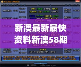 新澳最新最快资料新澳58期,全面数据执行计划_冒险版4.323