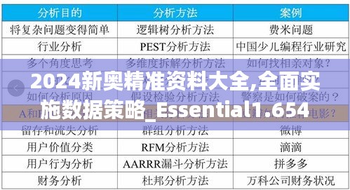 2024新奥精准资料大全,全面实施数据策略_Essential1.654