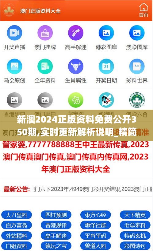 新澳2024正版资料免费公开350期,实时更新解析说明_精简版1.138