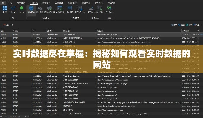 实时数据尽在掌握：揭秘如何观看实时数据的网站