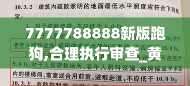 7777788888新版跑狗,合理执行审查_黄金版9.832