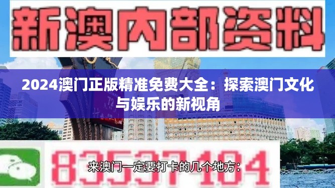 2024澳门正版精准免费大全：探索澳门文化与娱乐的新视角