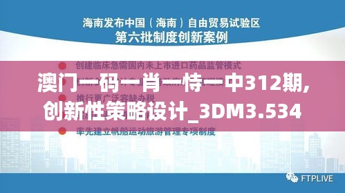 澳门一码一肖一恃一中312期,创新性策略设计_3DM3.534