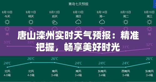 唐山滦州实时天气预报：精准把握，畅享美好时光