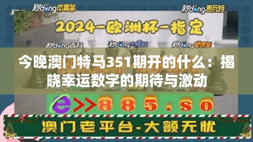 今晚澳门特马351期开的什么：揭晓幸运数字的期待与激动