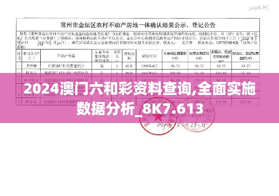 2024澳门六和彩资料查询,全面实施数据分析_8K7.613