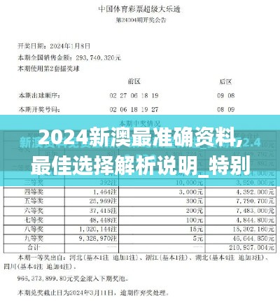 2024新澳最准确资料,最佳选择解析说明_特别版9.943