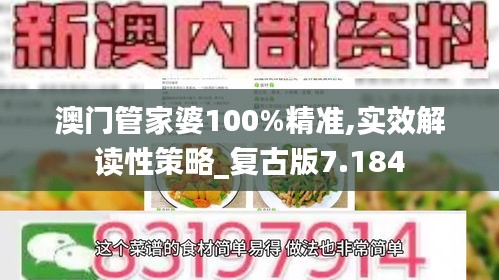 澳门管家婆100%精准,实效解读性策略_复古版7.184