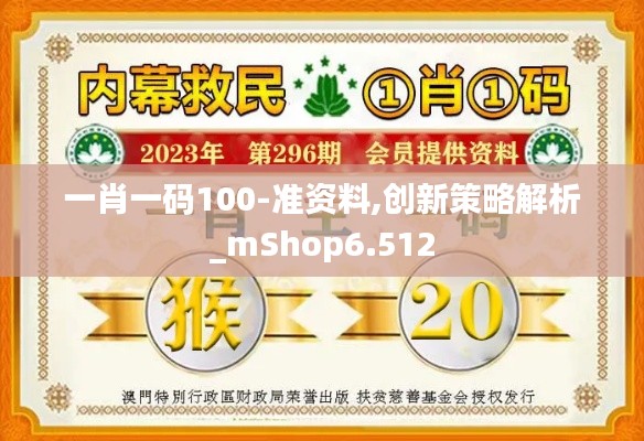 一肖一码100-准资料,创新策略解析_mShop6.512