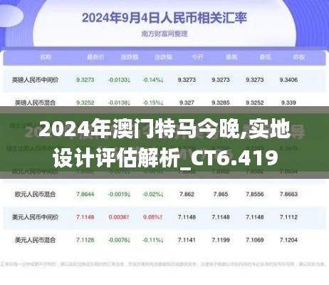 2024年澳门特马今晚,实地设计评估解析_CT6.419