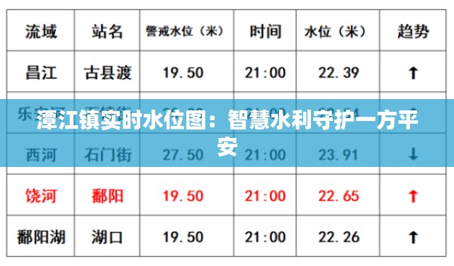 潭江镇实时水位图：智慧水利守护一方平安