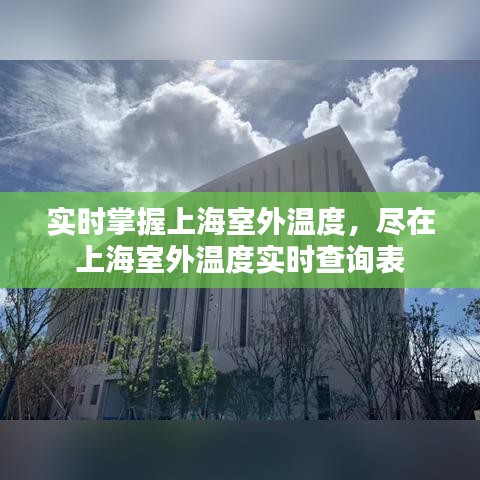 实时掌握上海室外温度，尽在上海室外温度实时查询表