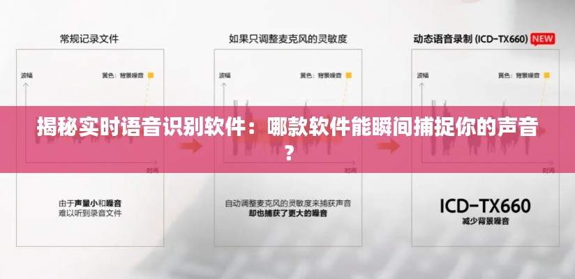 揭秘实时语音识别软件：哪款软件能瞬间捕捉你的声音？