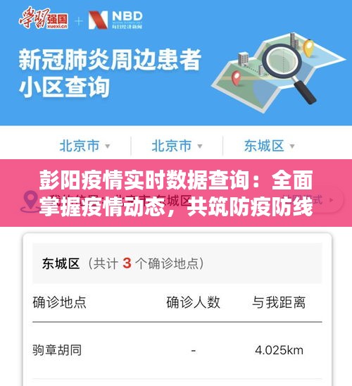 彭阳疫情实时数据查询：全面掌握疫情动态，共筑防疫防线