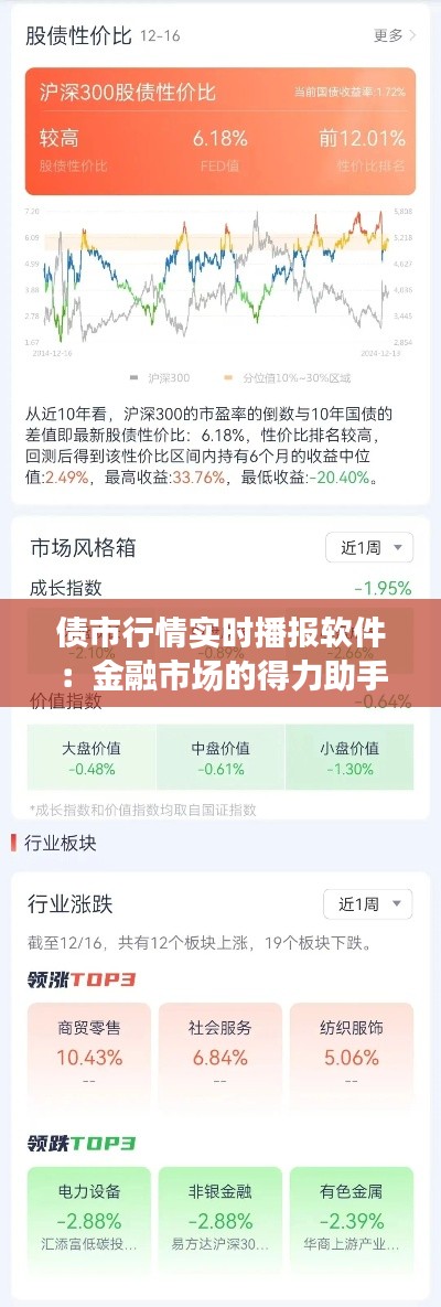 债市行情实时播报软件：金融市场的得力助手