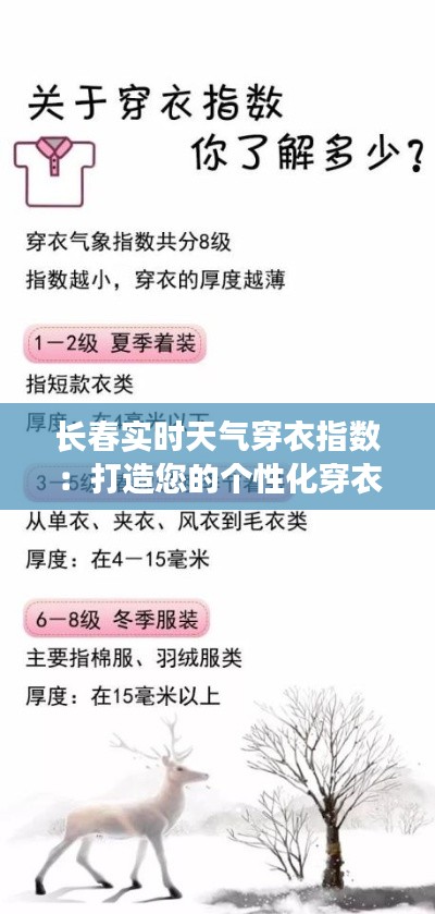 长春实时天气穿衣指数：打造您的个性化穿衣指南