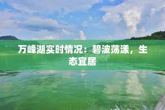 万峰湖实时情况：碧波荡漾，生态宜居