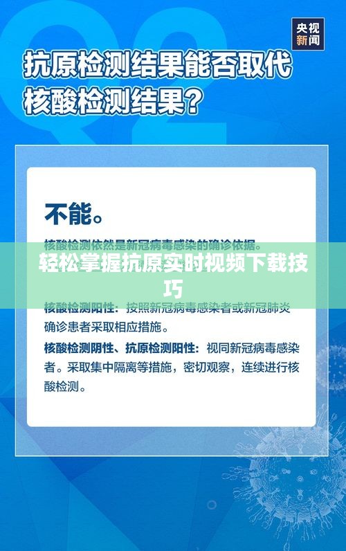 轻松掌握抗原实时视频下载技巧