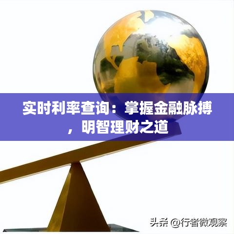 实时利率查询：掌握金融脉搏，明智理财之道