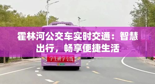 霍林河公交车实时交通：智慧出行，畅享便捷生活