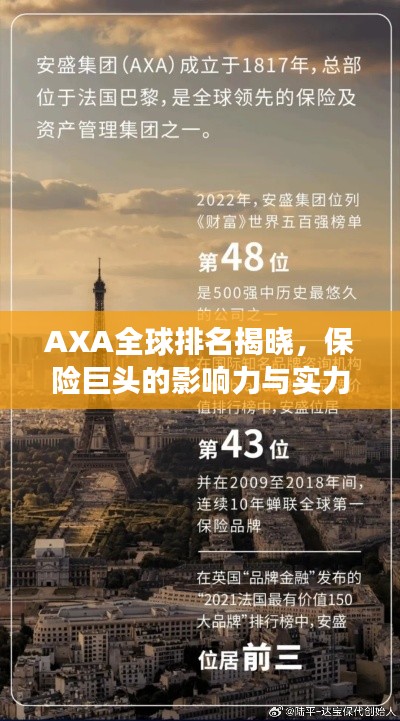 AXA全球排名揭晓，保险巨头的影响力与实力展现