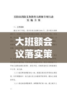 大班额会议落实策略与实践探讨