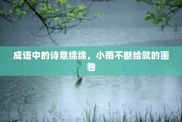 成语中的诗意绵绵，小雨不断绘就的画卷