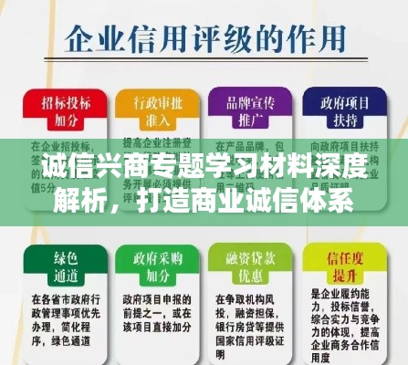 诚信兴商专题学习材料深度解析，打造商业诚信体系