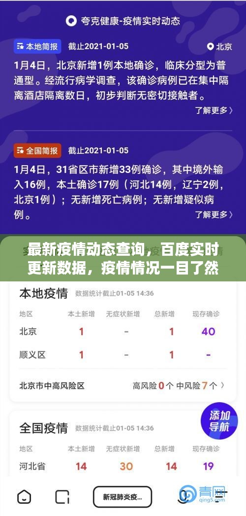 最新疫情动态查询，百度实时更新数据，疫情情况一目了然
