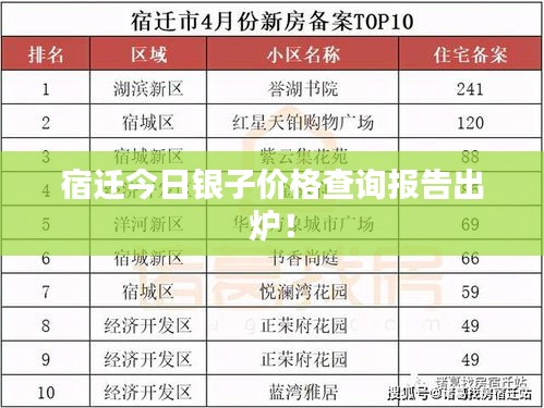 宿迁今日银子价格查询报告出炉！