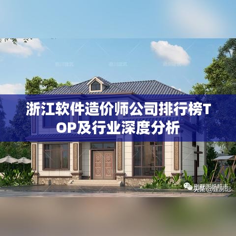 浙江软件造价师公司排行榜TOP及行业深度分析