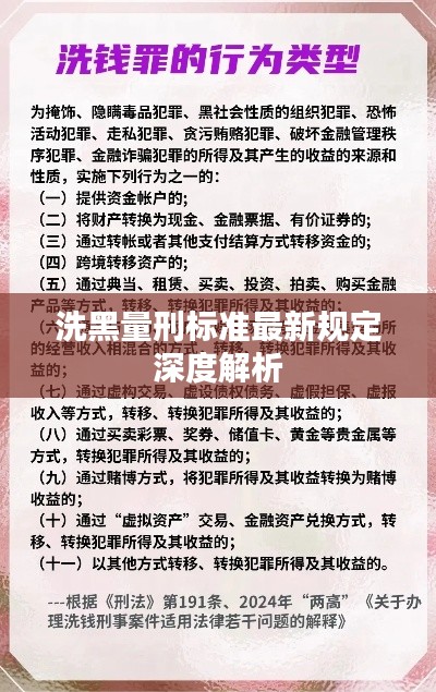 洗黑量刑标准最新规定深度解析