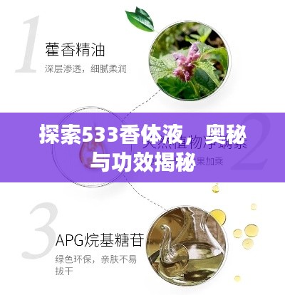 探索533香体液，奥秘与功效揭秘