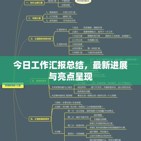 今日工作汇报总结，最新进展与亮点呈现