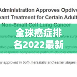 全球癌症排名2022最新榜单揭晓，癌症现状、应对策略全解析